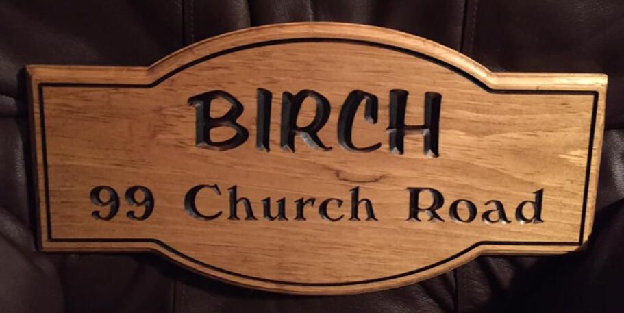 Engraved Stained Maple